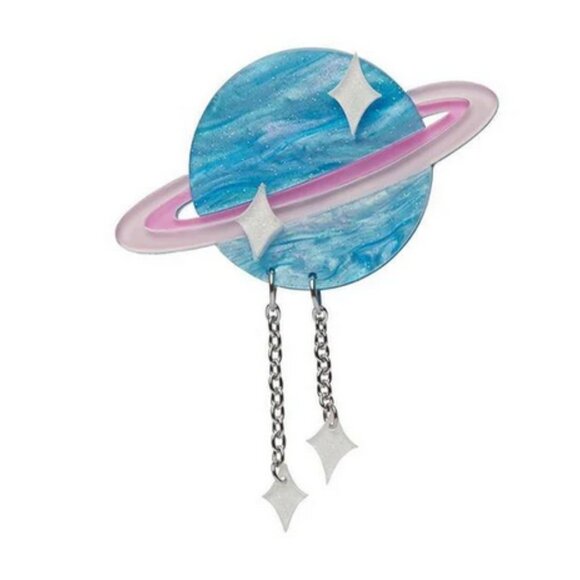 Erstwilder God of Time Saturn Brooch - Picture 4 of 5